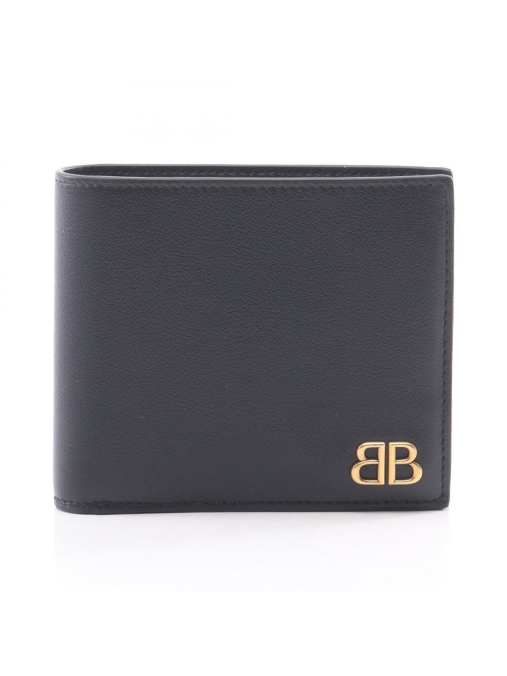 Balenciaga Bifold Wallet Monaco Square Fold Leather Billfold